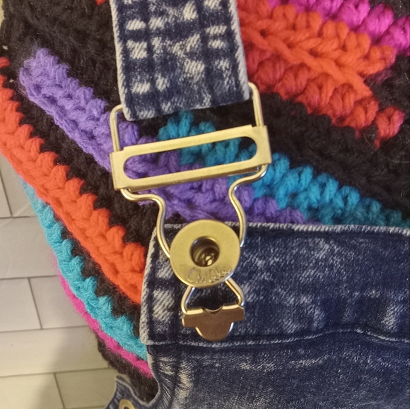 Denim overalls bibbed size large - Picture 8 of 11